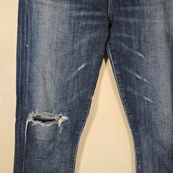 Agolde Isabel Slim Fit Boyfriend Starwood Slight Distressed Jeans Size 27 - Picture 7 of 13